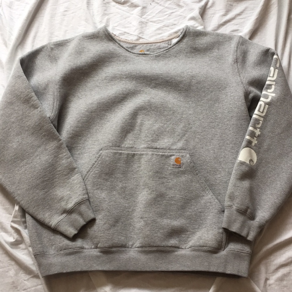 Carhartt Logo Sweatshirt Grey